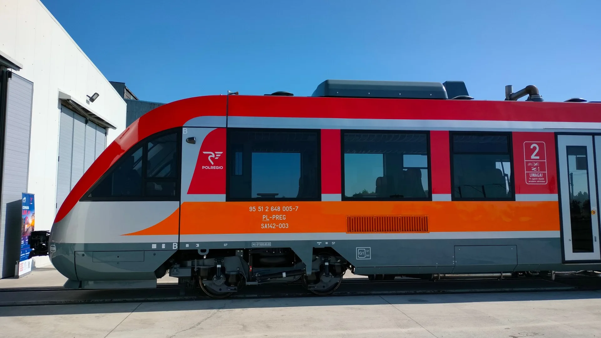 Pojazd Lint 41 POLREGIO przed dostawą